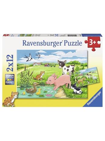 Ravensburger Young animals in the countryside 2x12st.