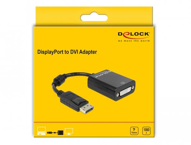 Delock 61847, DisplayPort 1.1 - DVI, sovitin