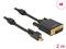 Delock 83726, mini DisplayPort 1.2 - DVI 4K Active, kaapeli 2m – kuva 1