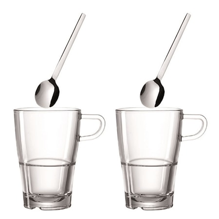 Leonardo Senso Kahvisetti Latte Macchiato 4 osaa