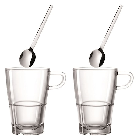 Leonardo Senso Kahvisetti Latte Macchiato 4 osaa