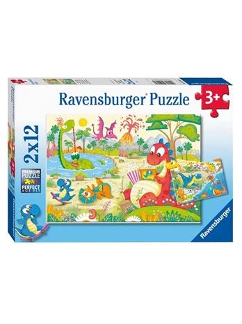 Ravensburger Palapeli Dinosaurukset 2x12