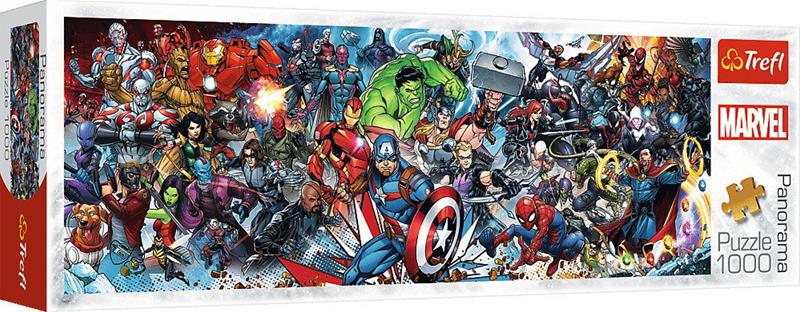 Trefl Puzzle 1 000 pieces Panorama Marvel The Avengers