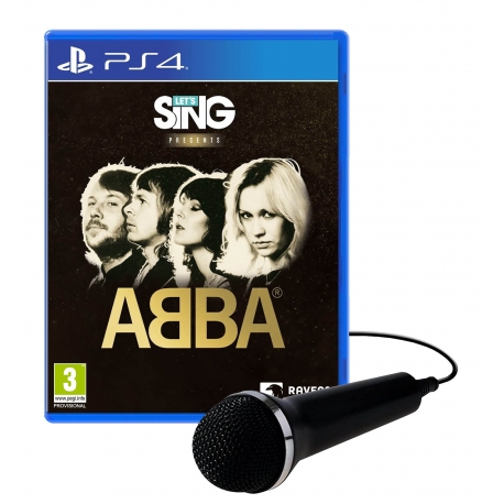 Let's Sing ABBA, PS4 -peli + mikrofoni