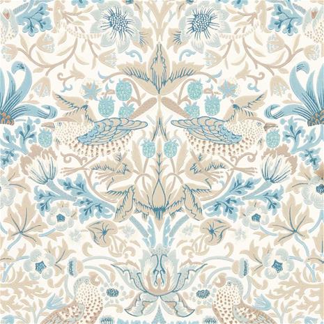Simply Strawberry Thief Slate/Vellum - 217060 Tapetti