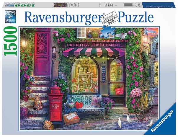 Ravensburger Love Letters Chocolate Shop 1500p palapeli