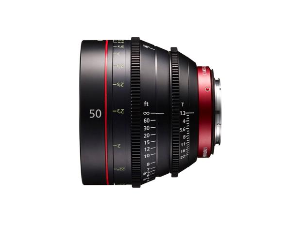 Canon CN-E50mm T1.3 L F, objektiivi
