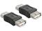 Delock 65012 USB-A naaras - USB-A naaras, sovitin – kuva 1