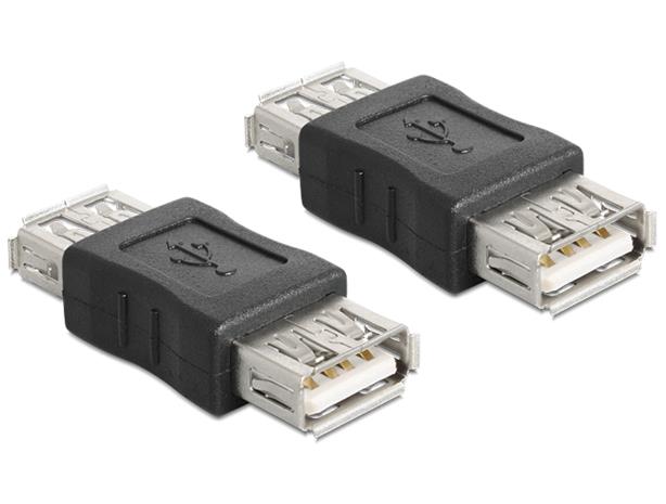 Delock 65012 USB-A naaras - USB-A naaras, sovitin – kuva 1/4