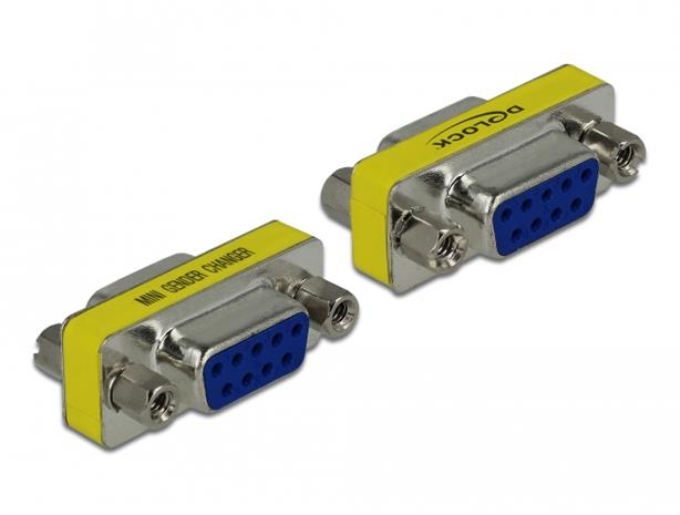 Delock 65008 D-Sub9 naaras - D-Sub9 naaras, sovitin