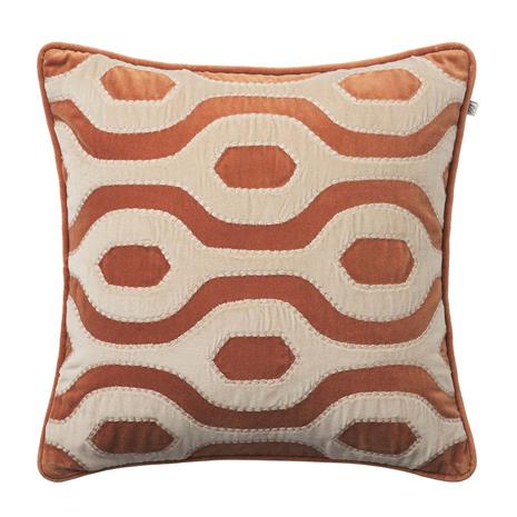 Chhatwal & Jonsson Varanasi Tyynynpäällinen /tan 50x50 Cm - Koristeyynyt & Suojukset Cotton Velvet Terracotta - CC570168-20V