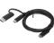 Lenovo 4X90U90618 USB-C - USB-C/USB-A, datakaapeli 1m – kuva 1