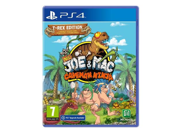New Joe & Mac: Caveman Ninja T-Rex Edition, PS4 -peli
