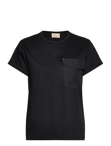 MOS MOSH Mara O-Ss Premium Tee T-shirts & Tops Short-sleeved Musta MOS MOSH