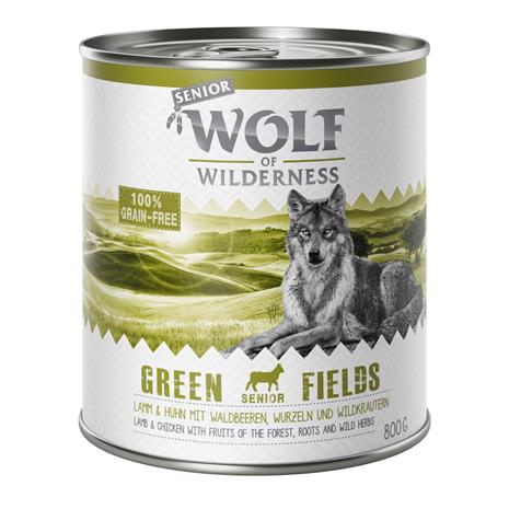 Wolf of Wilderness Senior Green Fields lammas & kana koiranruoka