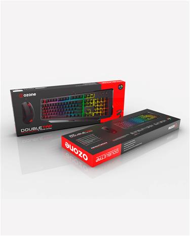Ozone Douple Tap RGB, langaton näppäimistö ja hiiri