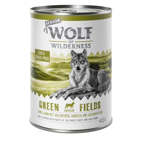 Wolf of Wilderness Senior Green Fields lammas & kana koiranruoka