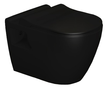 Turavit Rondo mattamusta seinä-WC