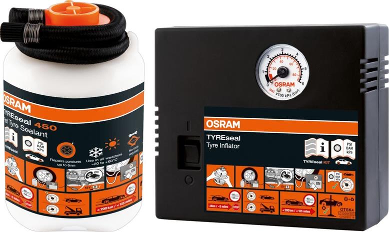 Kompressori ja renkaanpaikkausaine, Osram