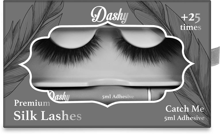 Dashy - Premium Silk Lashes + 5 ml Adhesive Catch Me – kuva 1/3