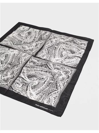 Mads Nä¸rgaard Soft Cotton Self Scarf Black