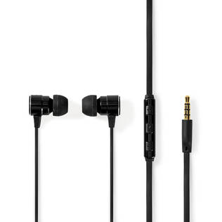 Nedis HPWD5020BK, nappikuulokkeet mikrofonilla