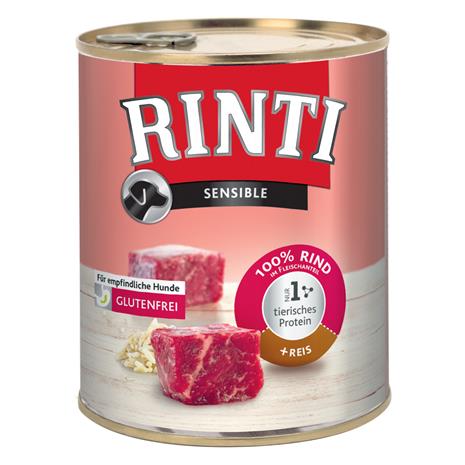 RINTI Sensible naudanliha & riisi koiranruoka
