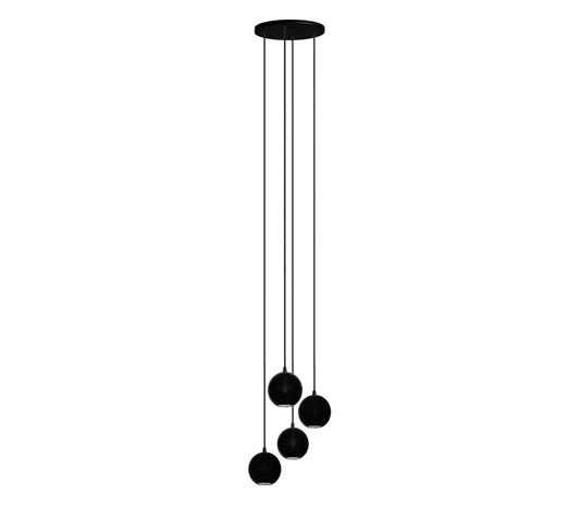 Kattokruunu narulla MIDWAY 4xLED/1,5W/230V musta