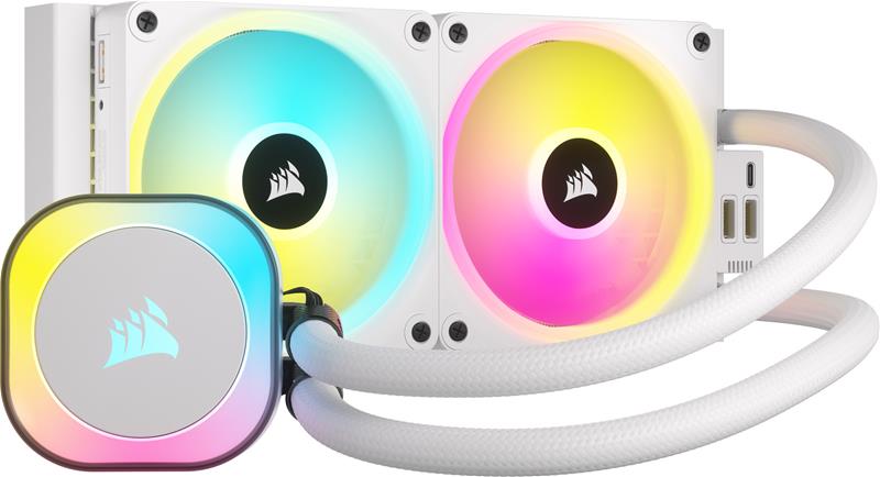 Corsair iCUE LINK H100i RGB - White - CPU Vesijäähdytys - Max 37 dBA