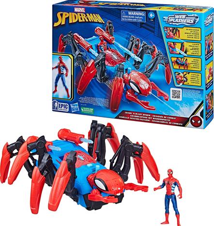 Marvel Spider-Man Crawl 'n Blast Spider Ajoneuvo + Figuuri