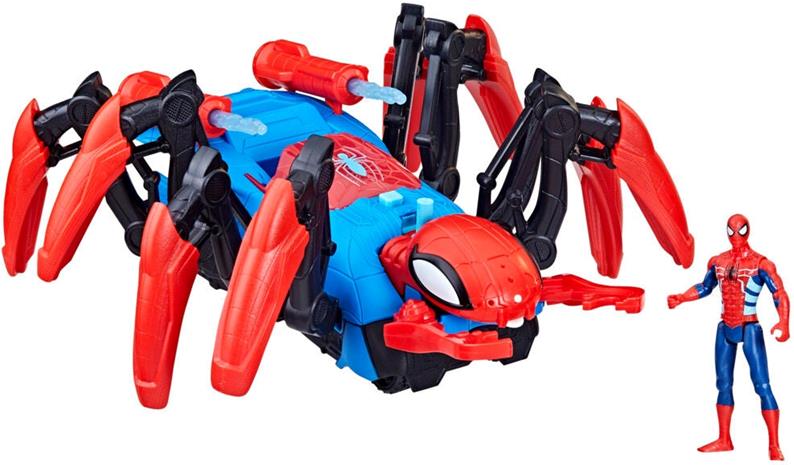 Marvel Spider-Man Crawl 'n Blast Spider Ajoneuvo + Figuuri