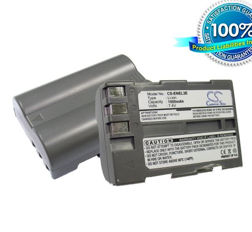 Kamera-Akku (3 Stück) Als Ersatz Für Nikon EN-EL3, EN-EL3a - 1600mAh 7