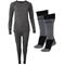 Accezzi Merino 80 hiihtosukat, 2 paria, musta – kuva 3