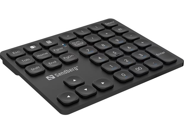 Sandberg Wireless Numeric Keypad Pro (630-09), langaton numeronäppäimistö