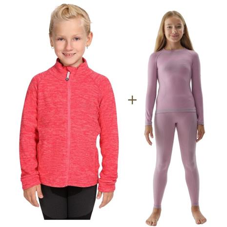 4F Mia, hiihtoalusvaatteet, juniori, vaaleanpunainen