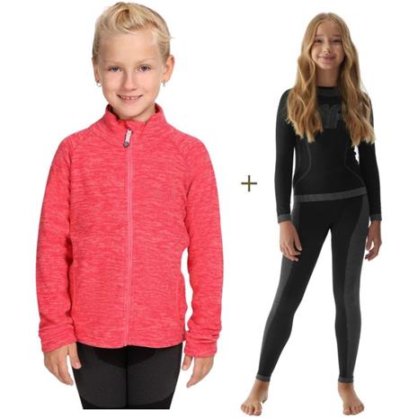4F Mia, hiihtoalusvaatteet, juniori, musta