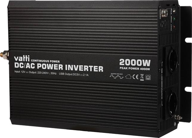 Invertteri 2000 W (12 V), Vatti