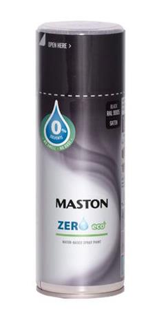 Spraymaali Zero Musta RAL9005 400ml – kuva 1/2
