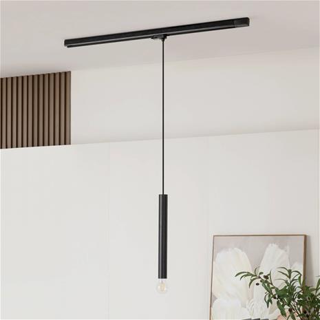Arcchio Ejona -kisko-riippuvalo musta E27 4/40cm