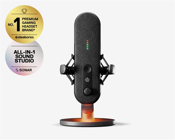 SteelSeries Alias, pöytäpelimikrofoni – kuva 1/8