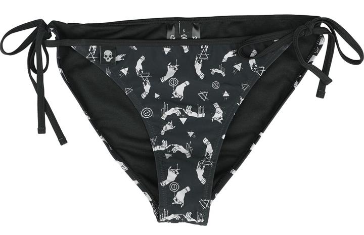 Gothicana by EMP - Bikinialaosa mystisillä symboleilla - Bikinialaosa - Naiset - Musta