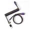 Keychron Premium Coiled Aviator Cable, näppäimistön kierrekaapeli – kuva 1