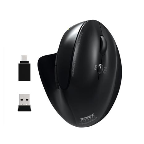 PORT Designs Ergonomic Rechargeable Wireless (900706-BT), langaton pystyhiiri