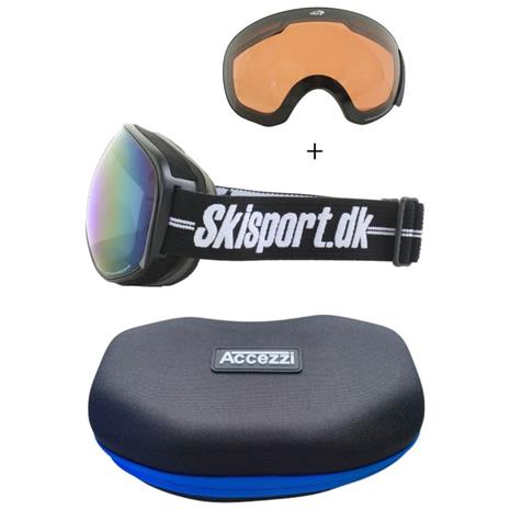 Accezzi Avoriaz, goggle case, musta