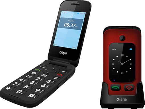 eSTAR Digni Flip 2G 32MB, senioripuhelin