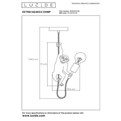 Lucide Chimp riippuvalaisin