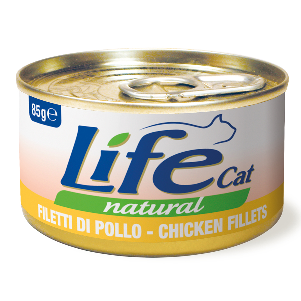 6x85g LifeCat Aikuisten kananlihaa sisältävä kissanruoka märkä