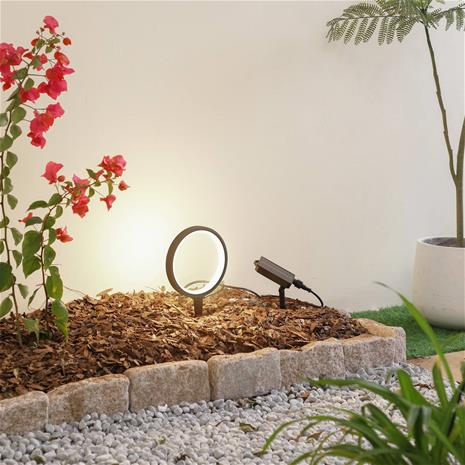 Lindby LED-aurinkovalaisin Syrene, 3000K