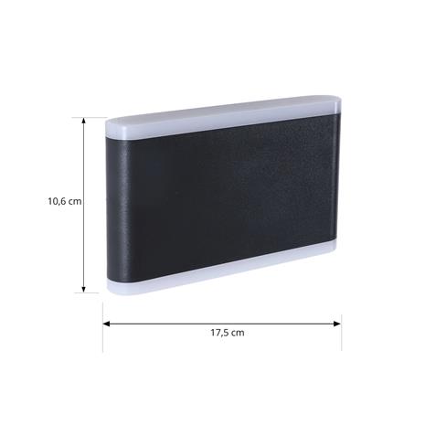 Lindby Smart LED-ulkoseinävalaisin Elvi, CCT, RGB, Tuya, IP54