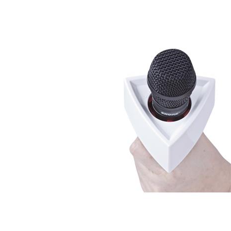 Rycote Single Triangular White Mic Flag (RYC107308), mikrofoniosa logolle